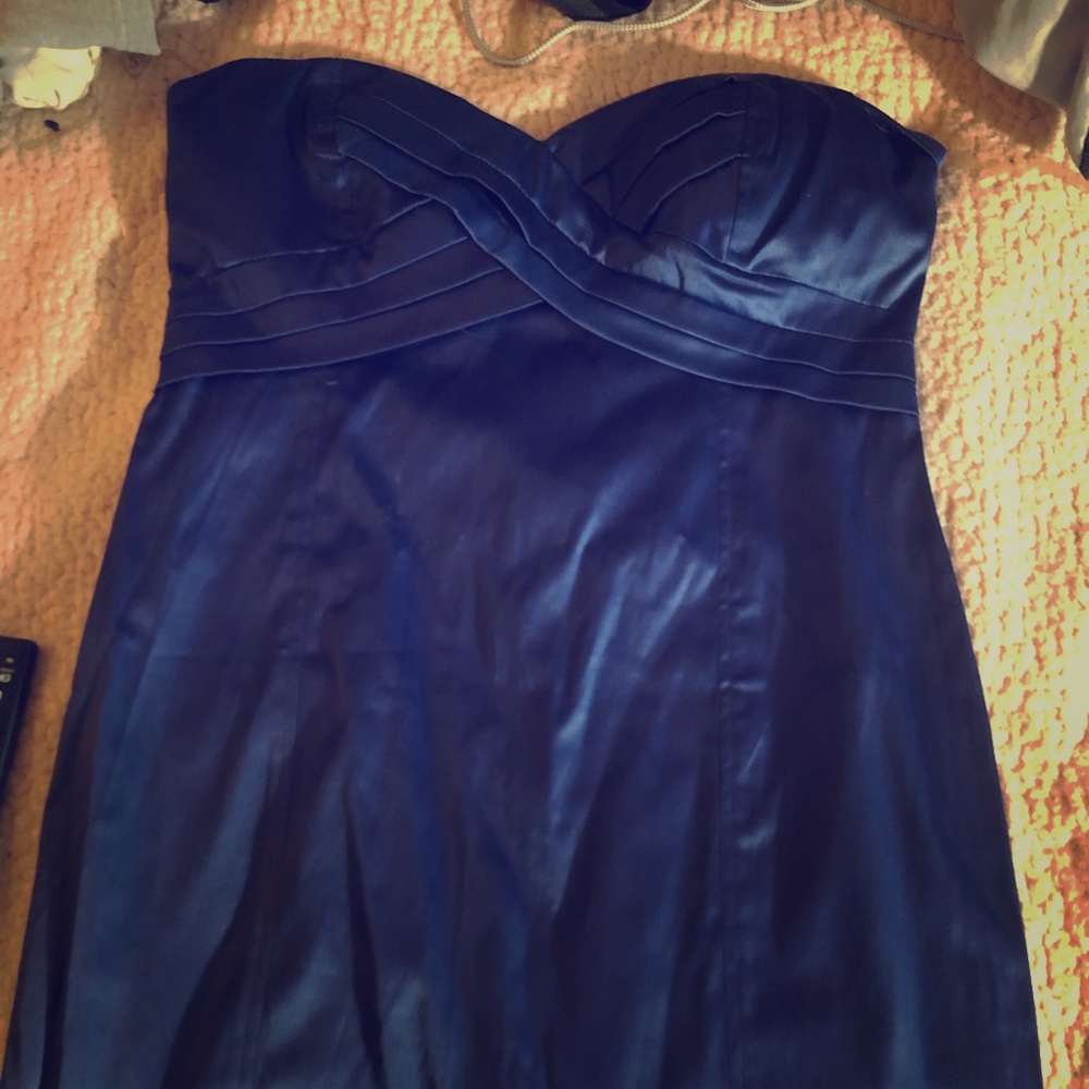 Blue mini dress